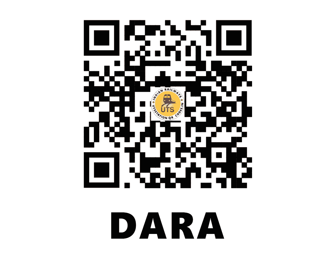 UTS QR Code for DARA - DARA (WC - RAJASTHAN)