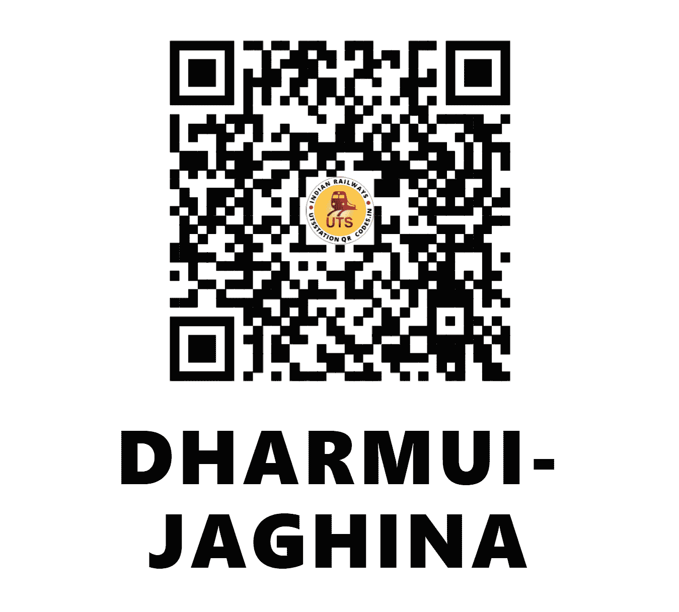 UTS QR Code for DHARMUI-JAGHINA - DUM (WC - RAJASTHAN)