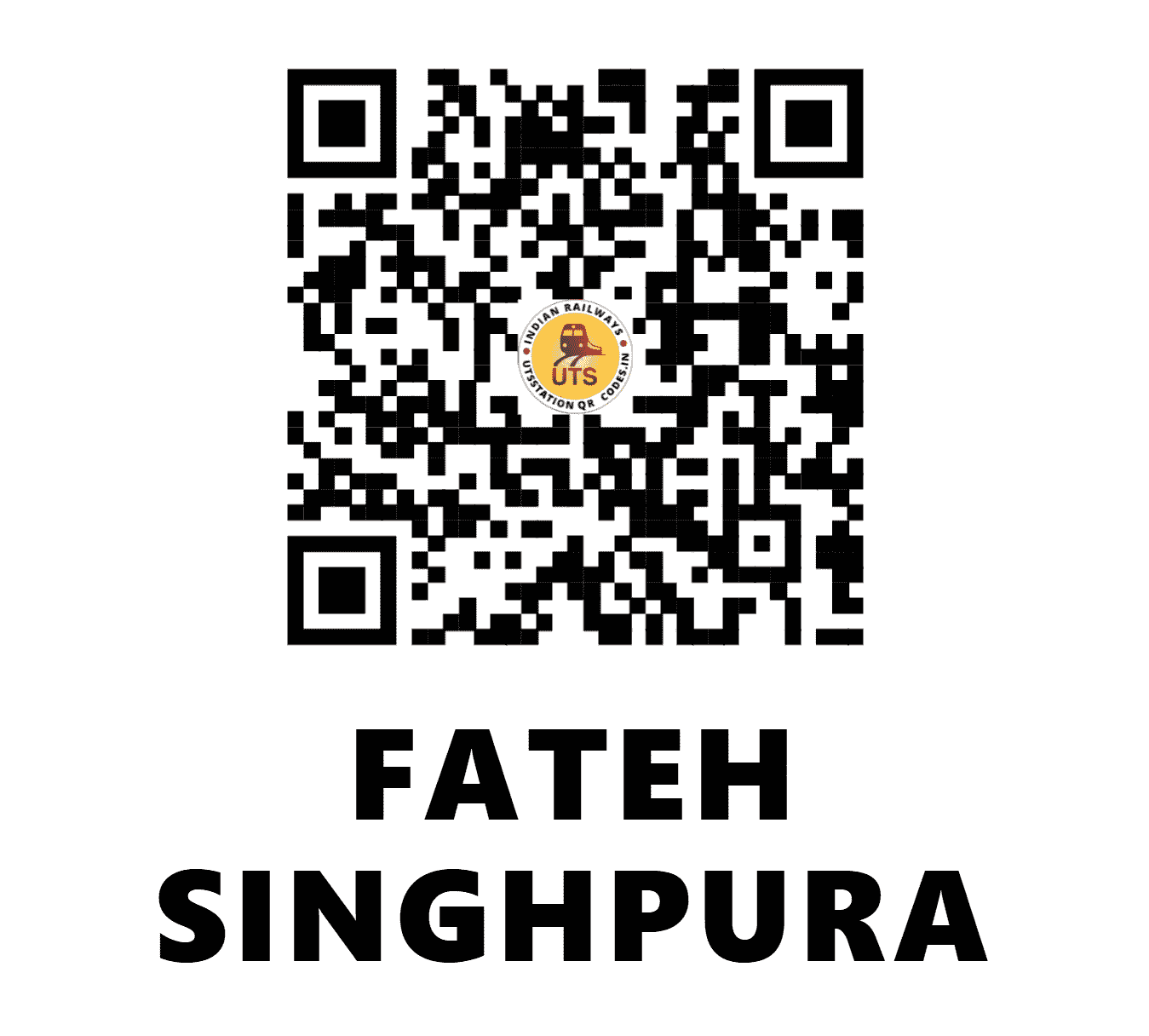 UTS QR Code for FATEH SINGHPURA - FSP (WC - RAJASTHAN)