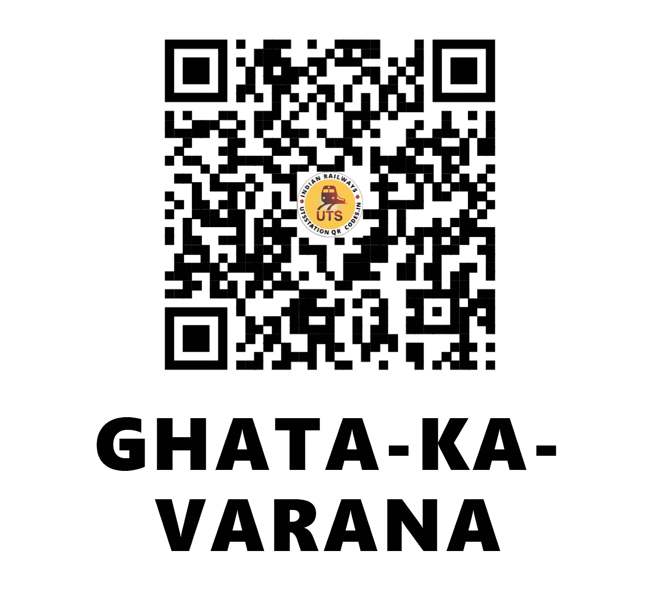 UTS QR Code for GHATA-KA-VARANA - GKB (WC - RAJASTHAN)