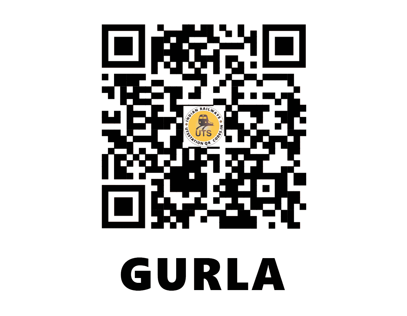 UTS QR Code for GURLA - GQL (WC - RAJASTHAN)