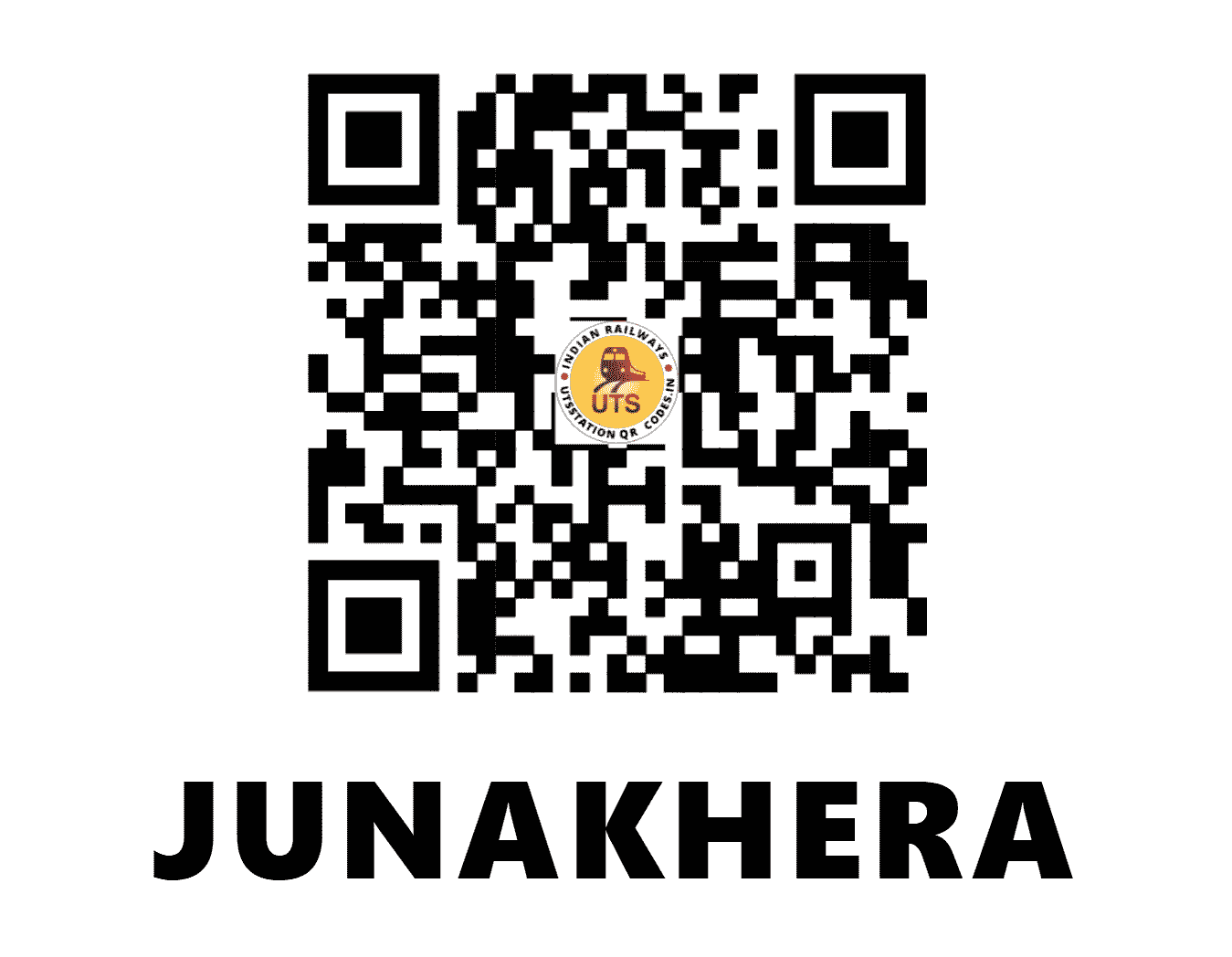 UTS QR Code for JUNAKHERA - JAKA (WC - RAJASTHAN)