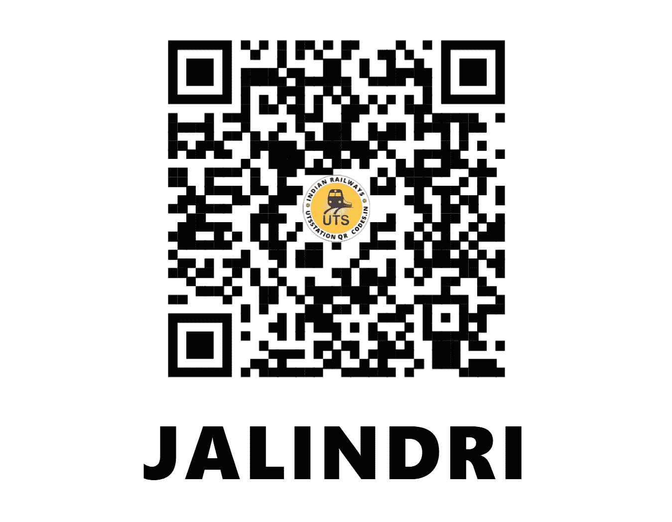 UTS QR Code for JALINDRI - JNRI (WC - RAJASTHAN)