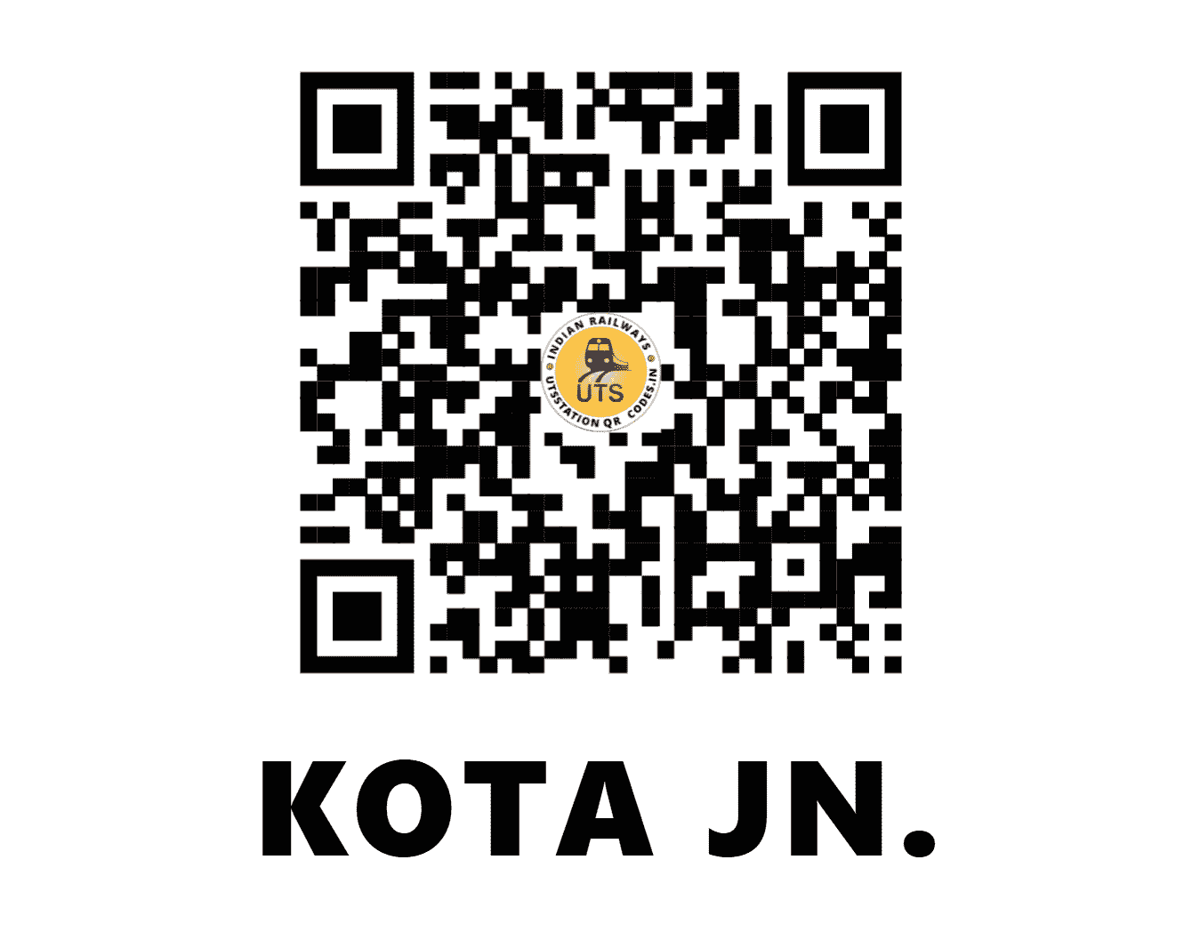 UTS QR Code for KOTA JN. - KOTA (WC - RAJASTHAN)