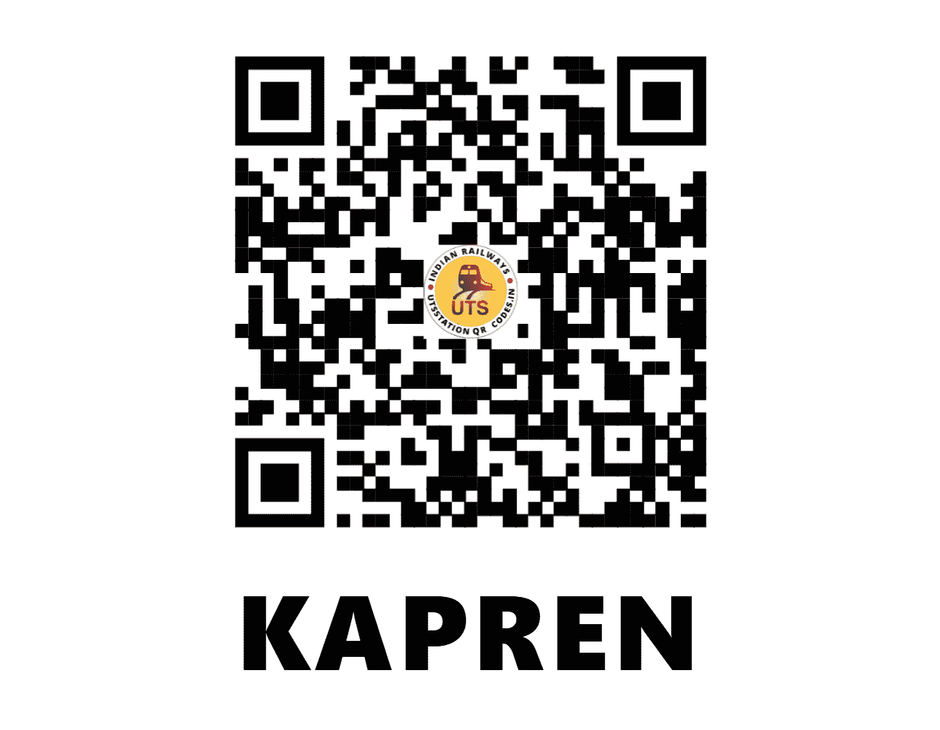 UTS QR Code for KAPREN - KPZ (WC - RAJASTHAN)