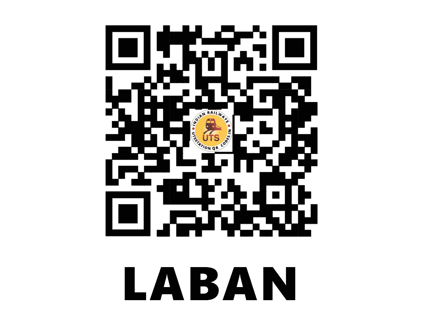 UTS QR Code for LABAN - LBN (WC - RAJASTHAN)