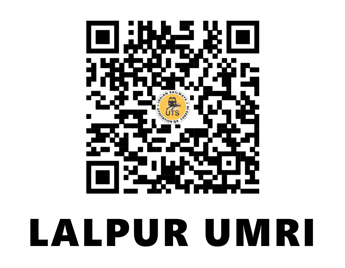 UTS QR Code for LALPUR UMRI - LRU (WC - RAJASTHAN)