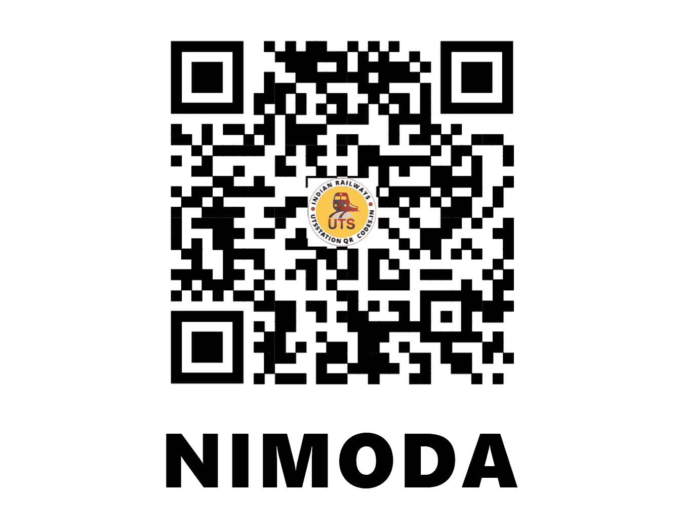 UTS QR Code for NIMODA - NMD (WC - RAJASTHAN)