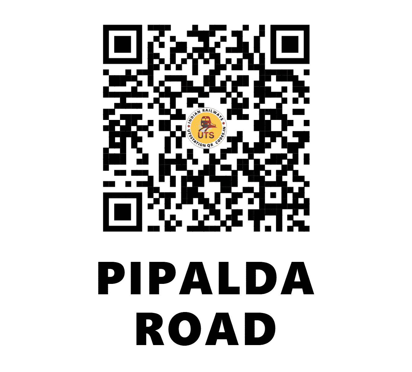 UTS QR Code for PIPALDA ROAD - POR (WC - RAJASTHAN)