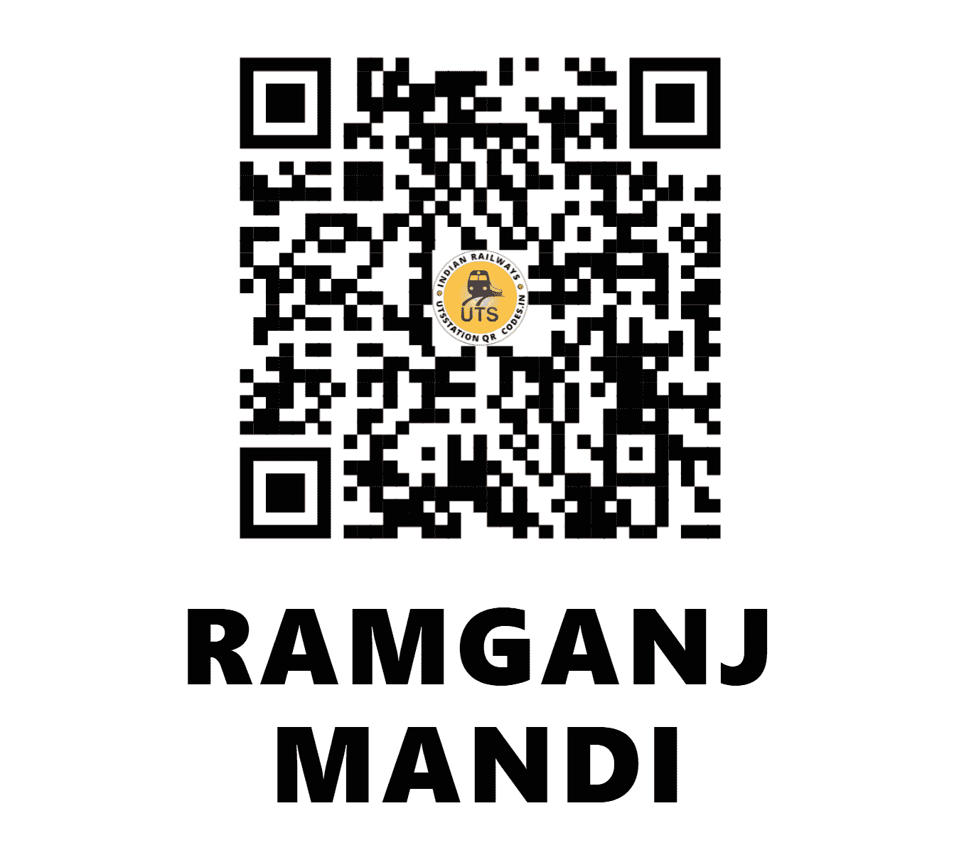 UTS QR Code for RAMGANJ MANDI - RMA (WC - RAJASTHAN)
