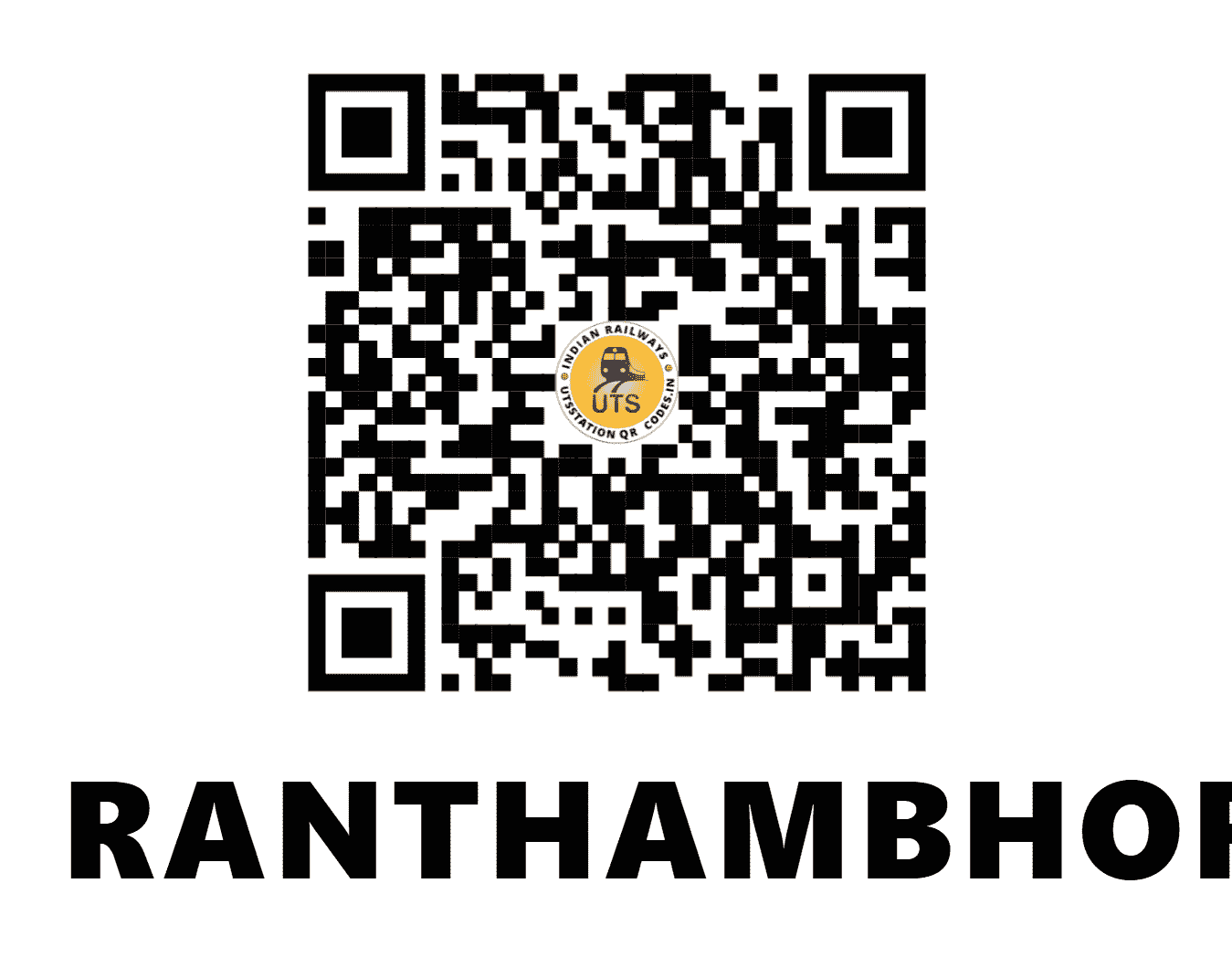 UTS QR Code for RANTHAMBHOR - RNT (WC - RAJASTHAN)