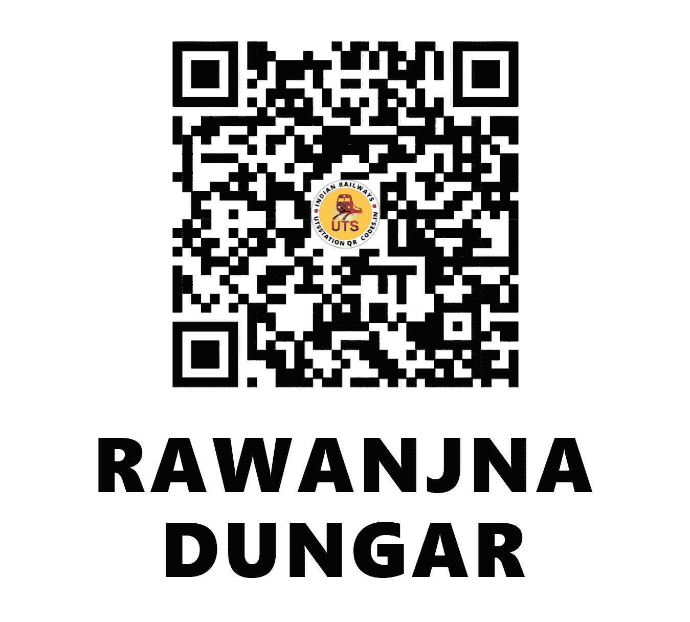 UTS QR Code for RAWANJNA DUNGAR - RWJ (WC - RAJASTHAN)