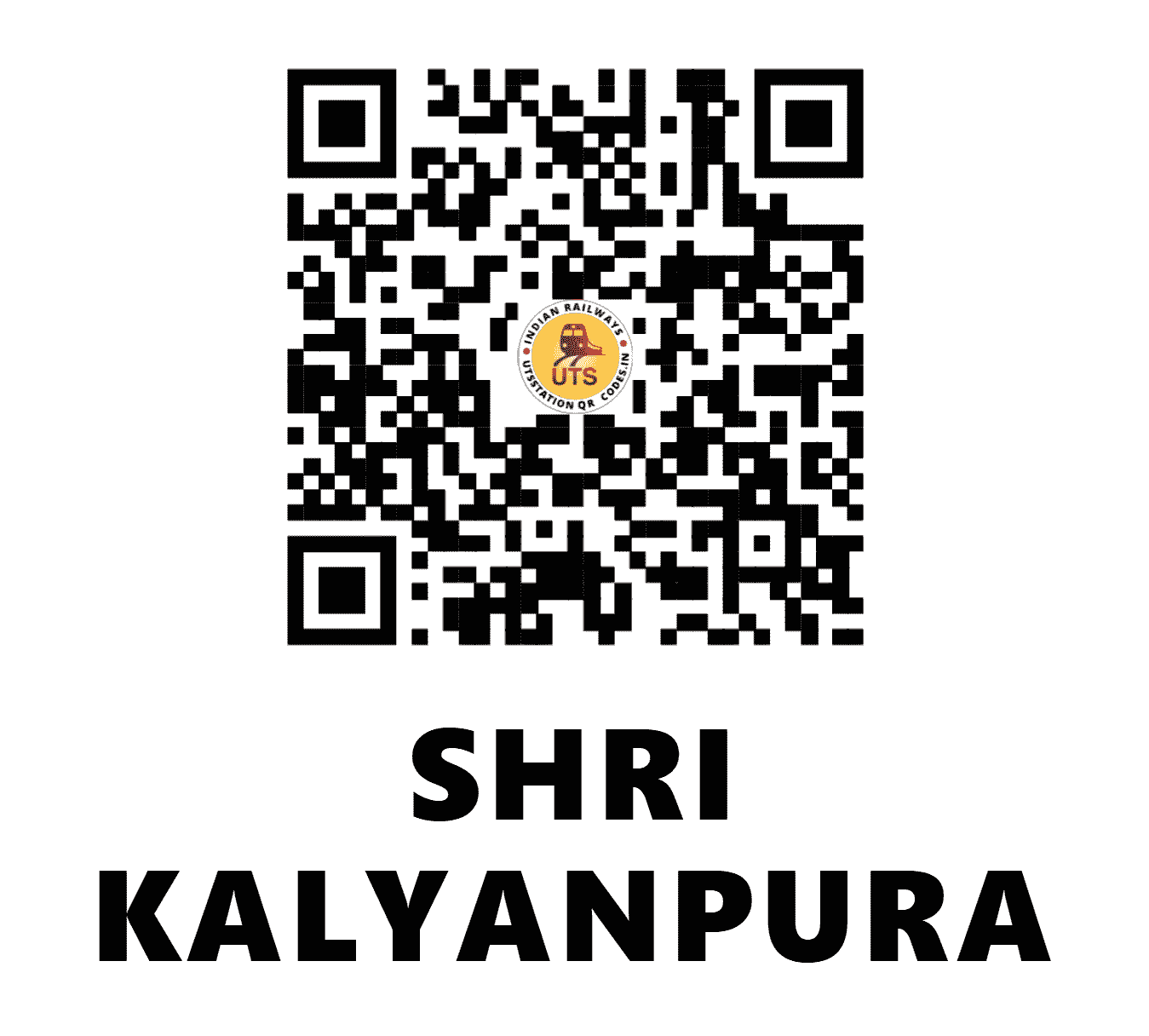 UTS QR Code for SHRI KALYANPURA - SKPA (WC - RAJASTHAN)
