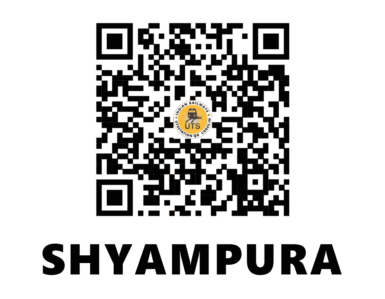 UTS QR Code for SHYAMPURA - SMPA (WC - RAJASTHAN)