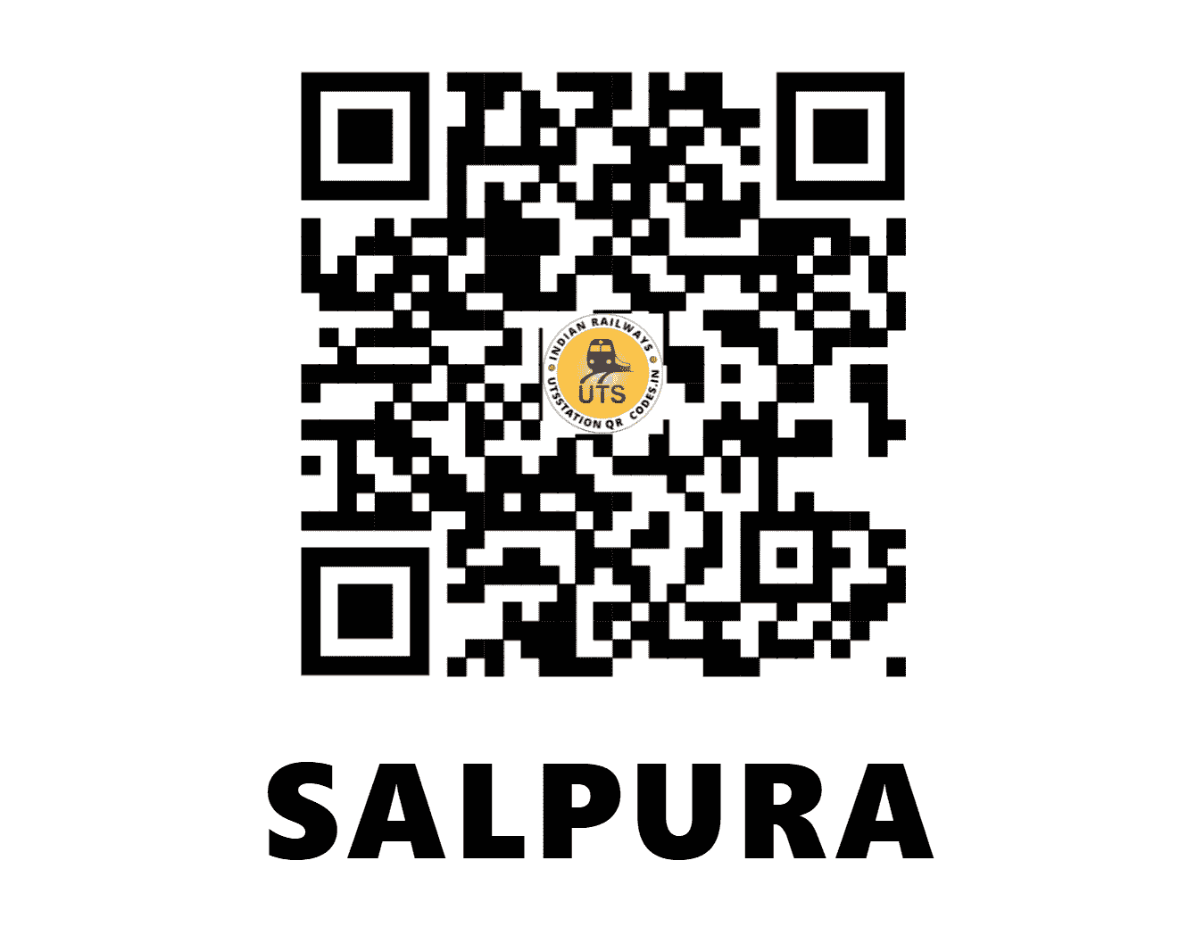 UTS QR Code for SALPURA - SYL (WC - RAJASTHAN)