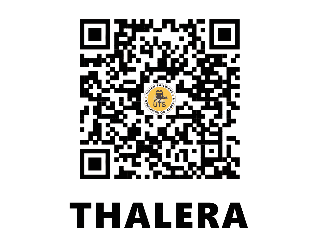 UTS QR Code for THALERA - THEA (WC - RAJASTHAN)