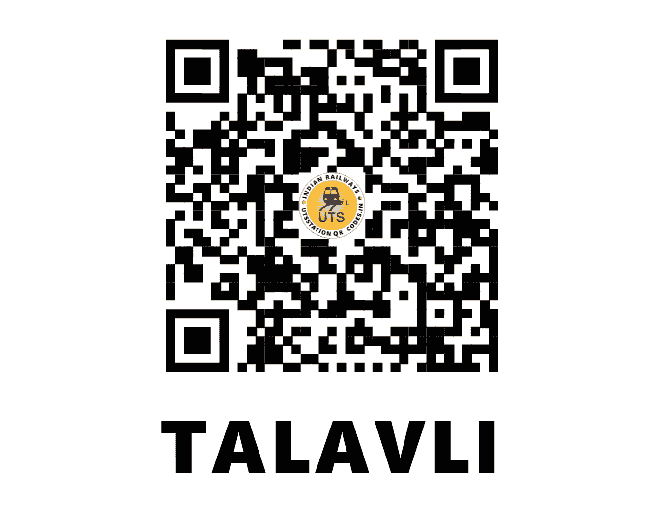 UTS QR Code for TALAVLI - TLZ (WC - RAJASTHAN)