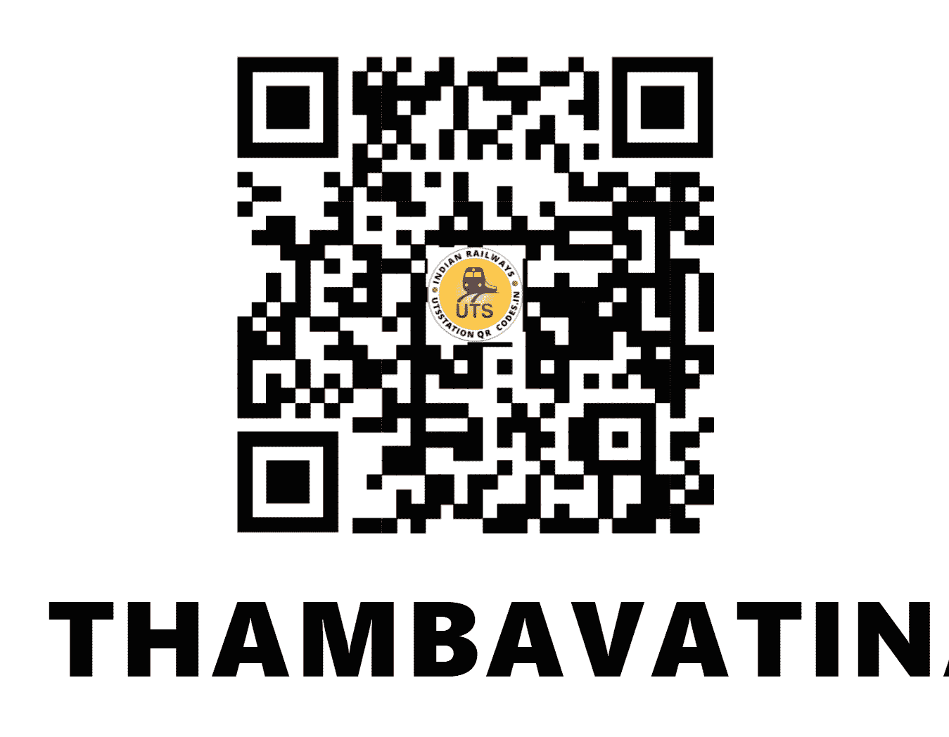 UTS QR Code for THAMBAVATINAGRI - TVTN (WC - RAJASTHAN)