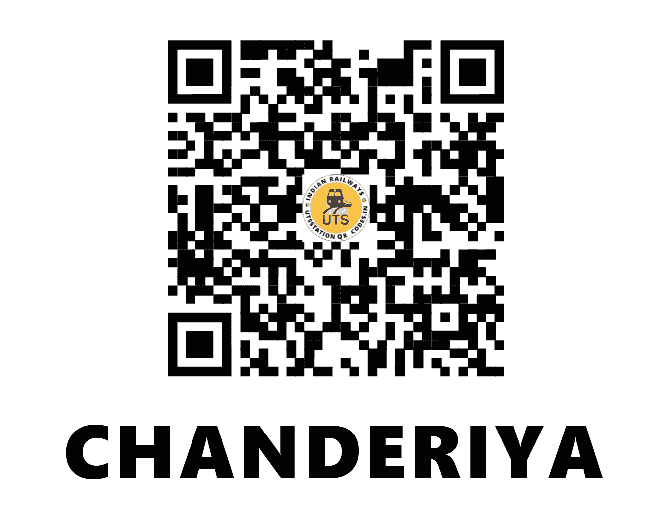 UTS QR Code for CHANDERIYA - CNA (WR - RAJASTHAN)