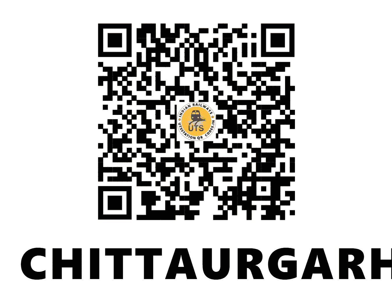 UTS QR Code for CHITTAURGARH - COR (WR - RAJASTHAN)
