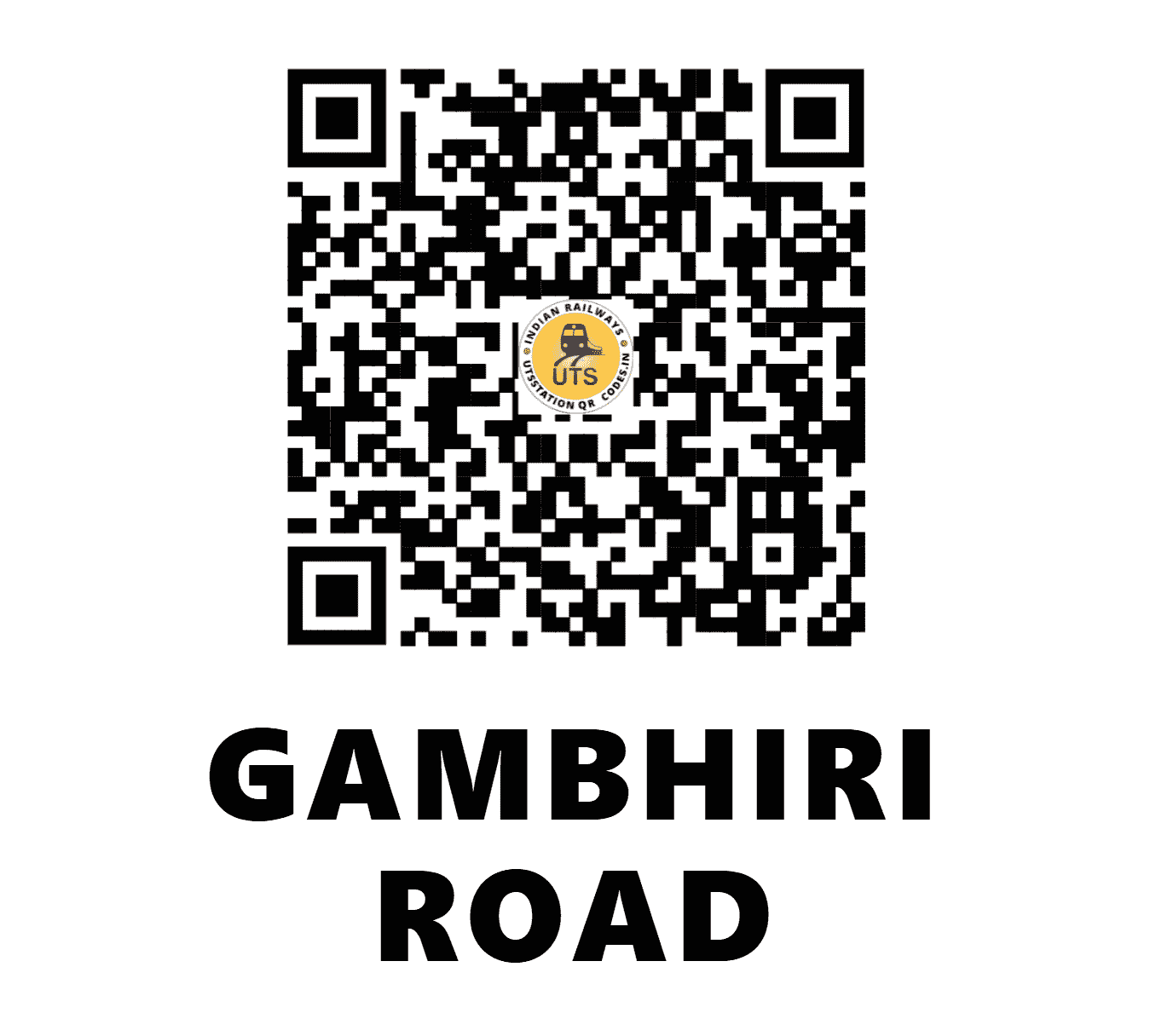 UTS QR Code for GAMBHIRI ROAD - GRF (WR - RAJASTHAN)