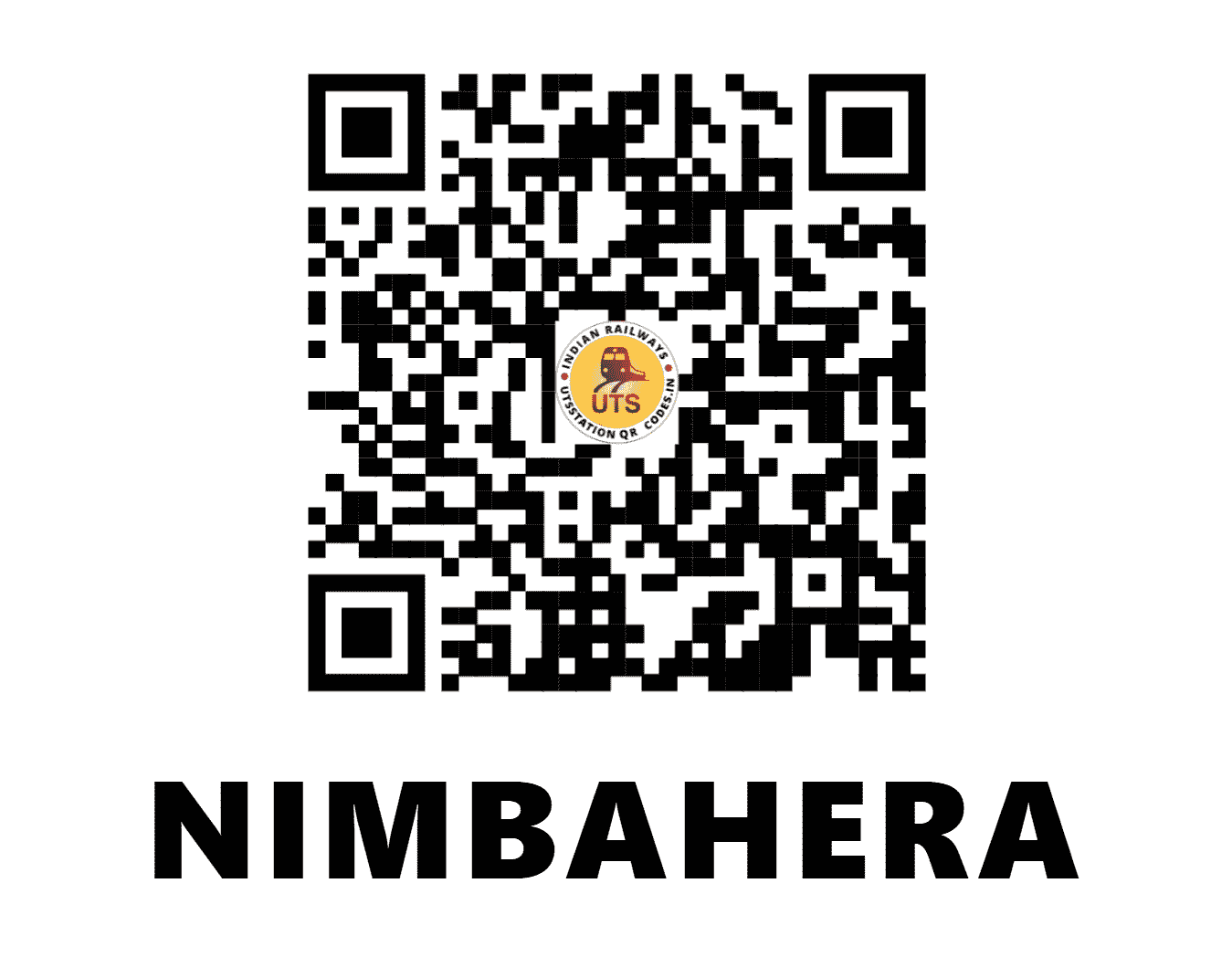 UTS QR Code for NIMBAHERA - NBH (WR - RAJASTHAN)