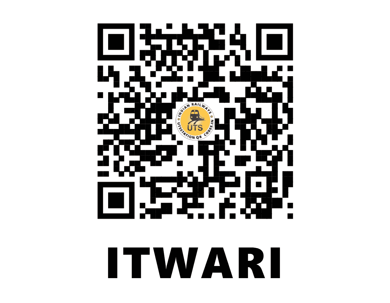 UTS QR Code for ITWARI - ITR (SB - )