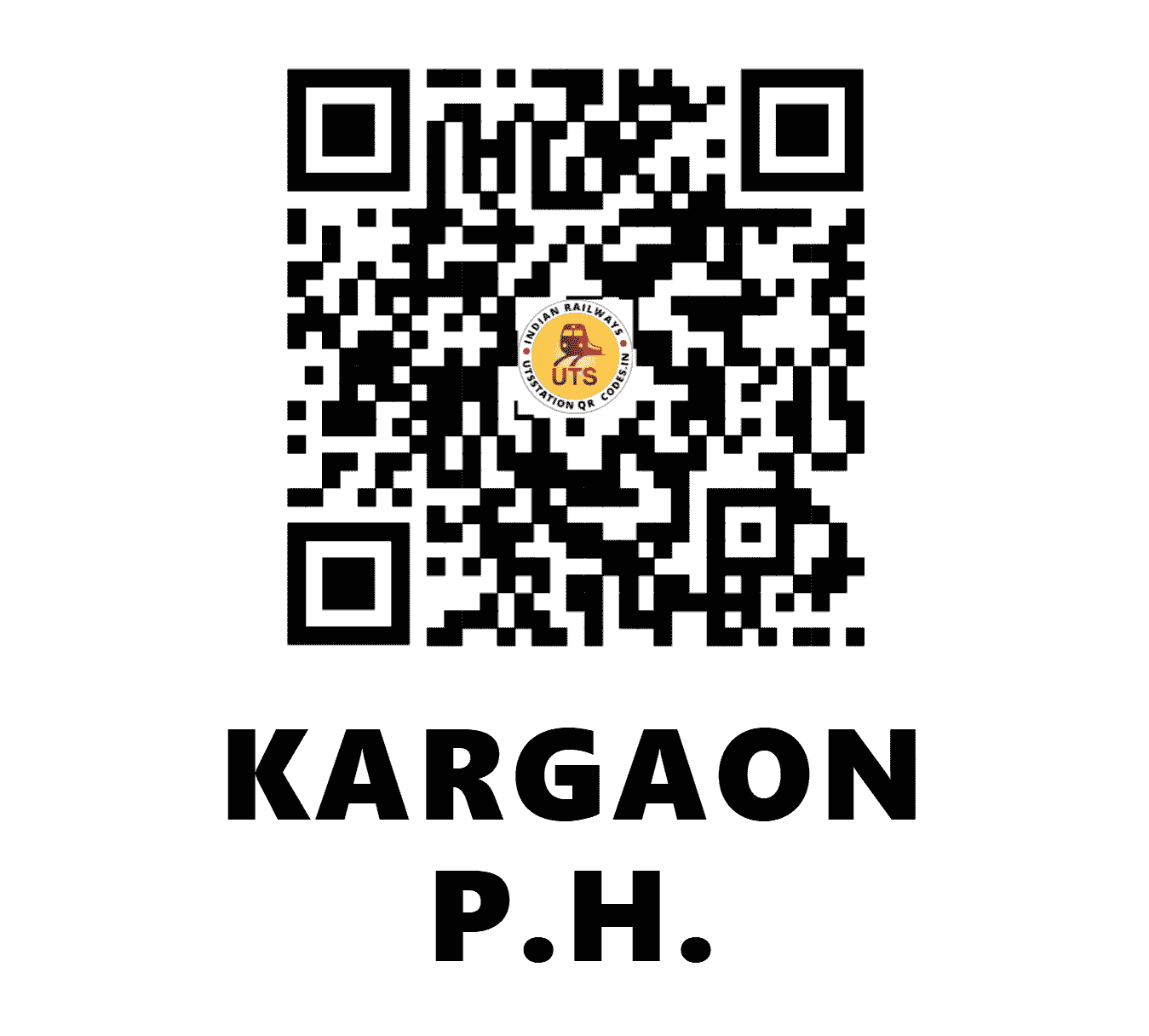 UTS QR Code for KARGAON P.H. - KRNG (SB - )