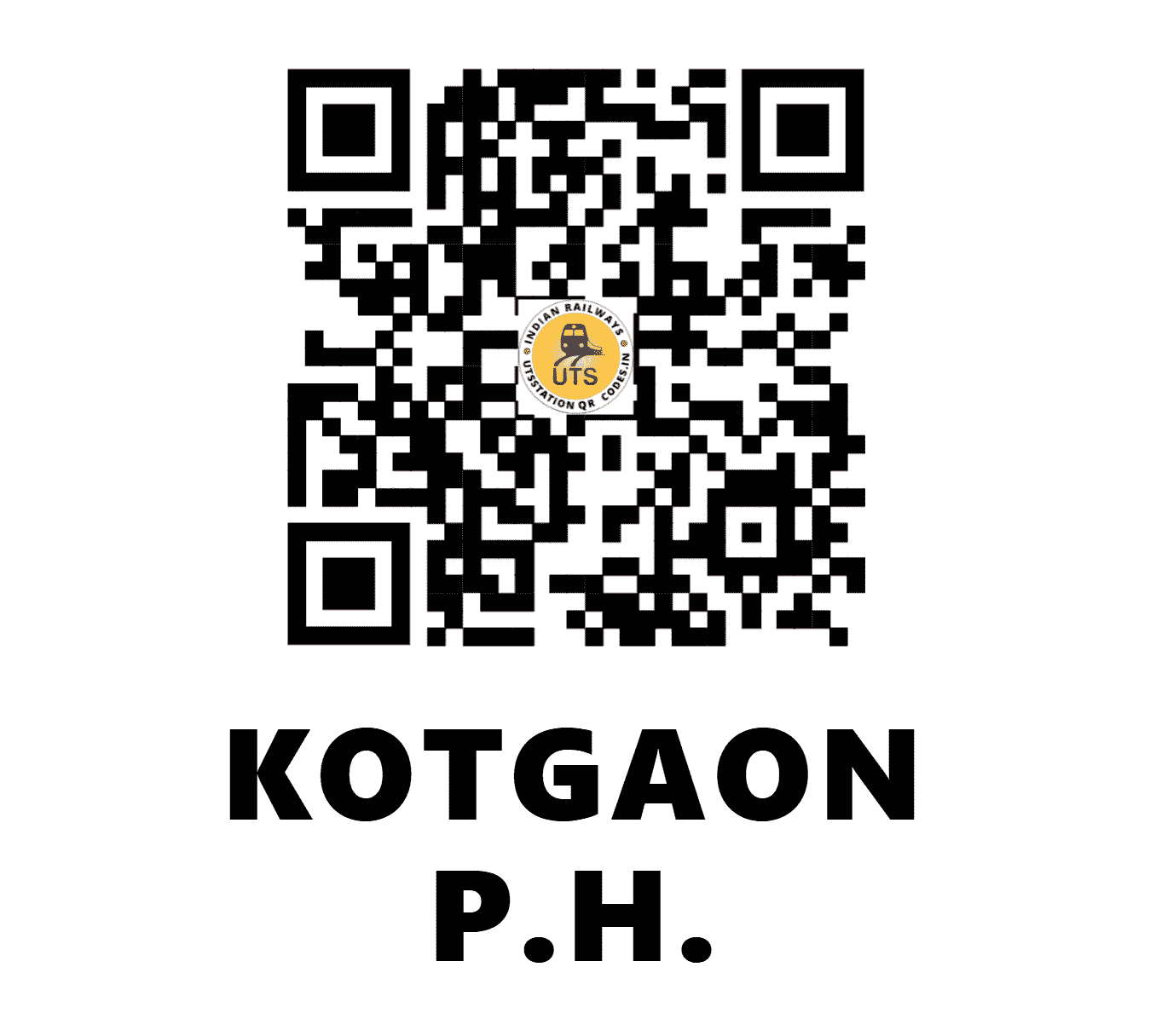UTS QR Code for KOTGAON P.H. - KTGO (SB - )