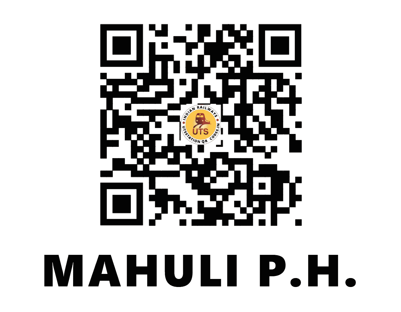 UTS QR Code for MAHULI P.H. - MZB (SB - )