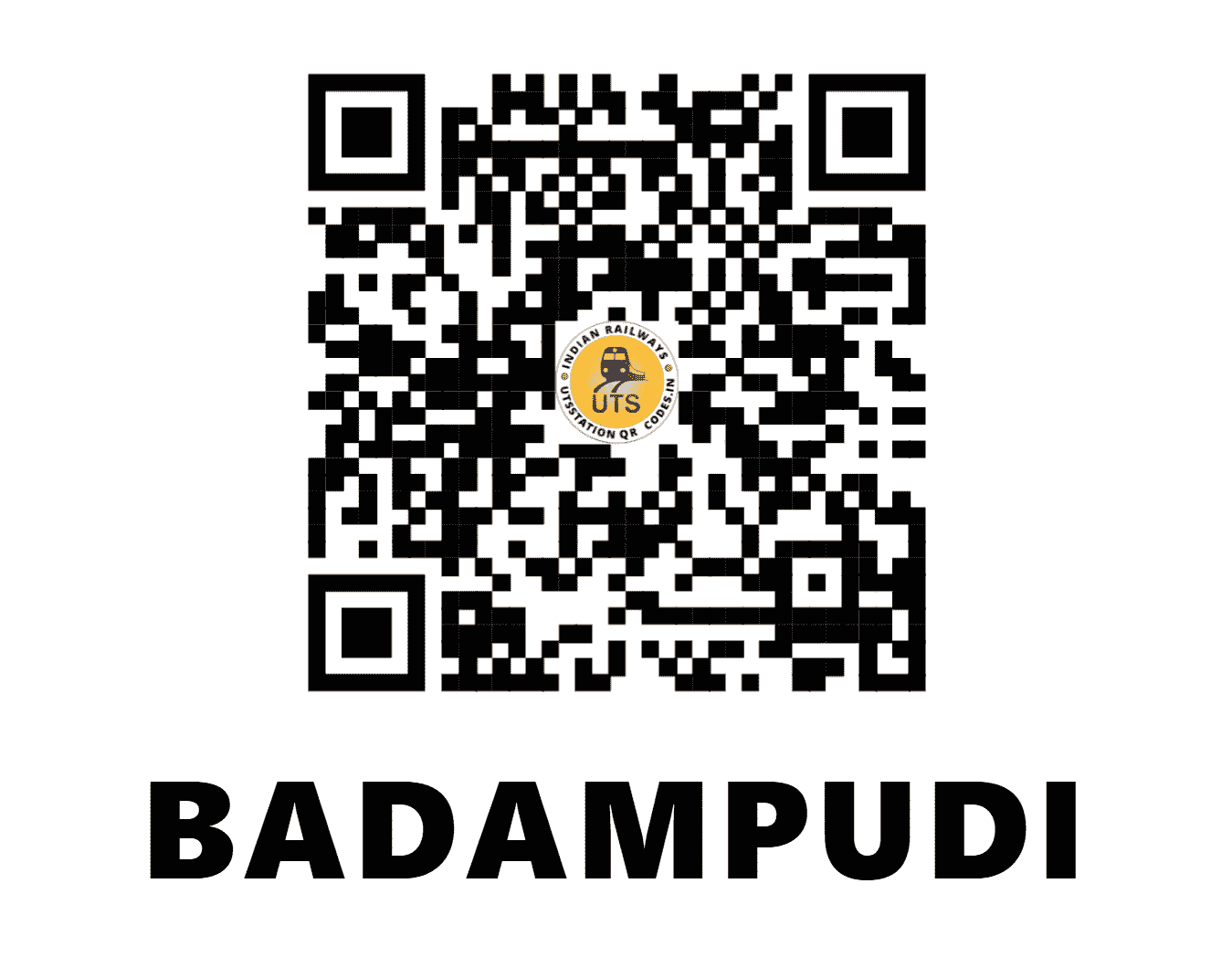 UTS QR Code for BADAMPUDI - BPY (SC - )
