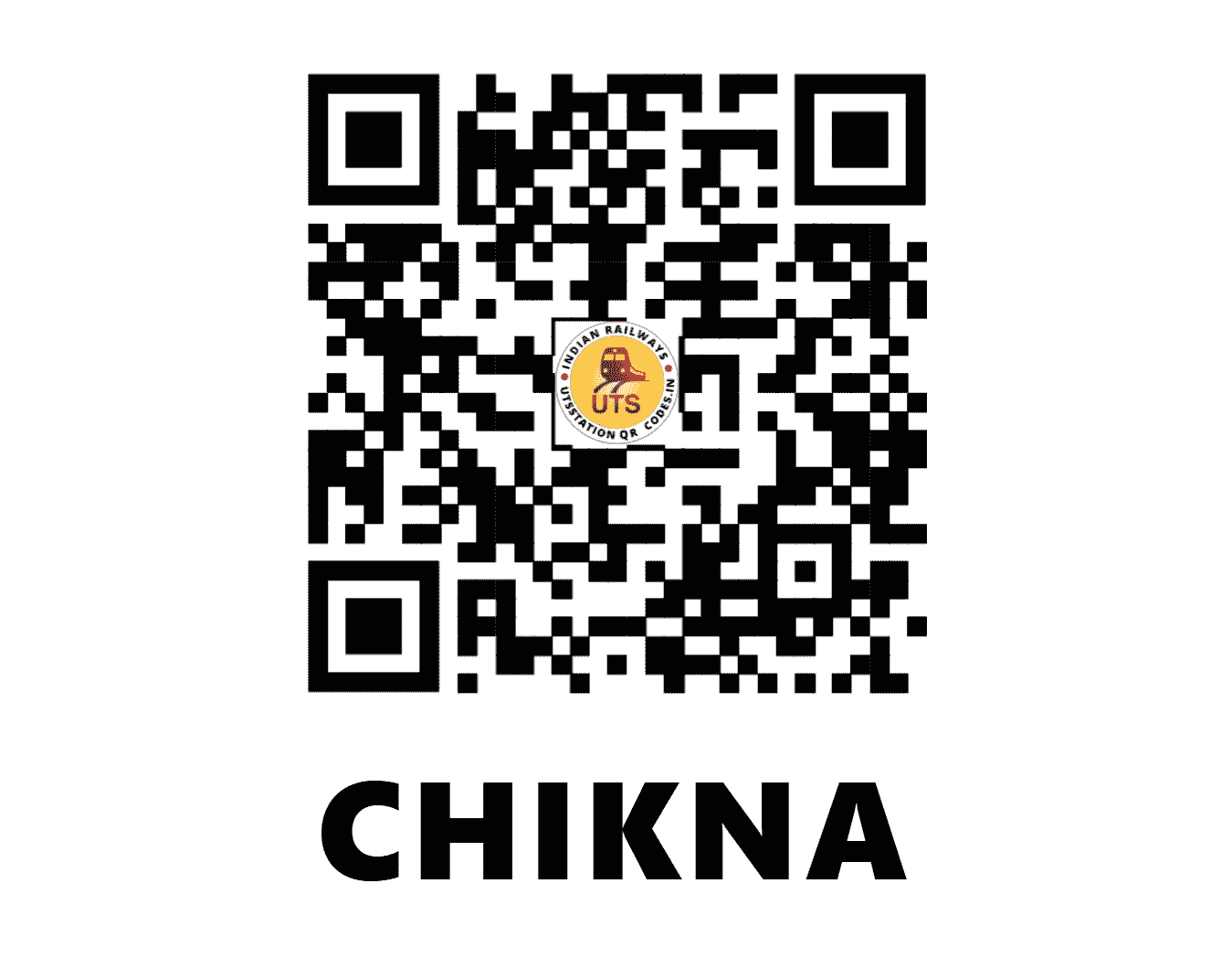 UTS QR Code for CHIKNA - CIKA (SC - )