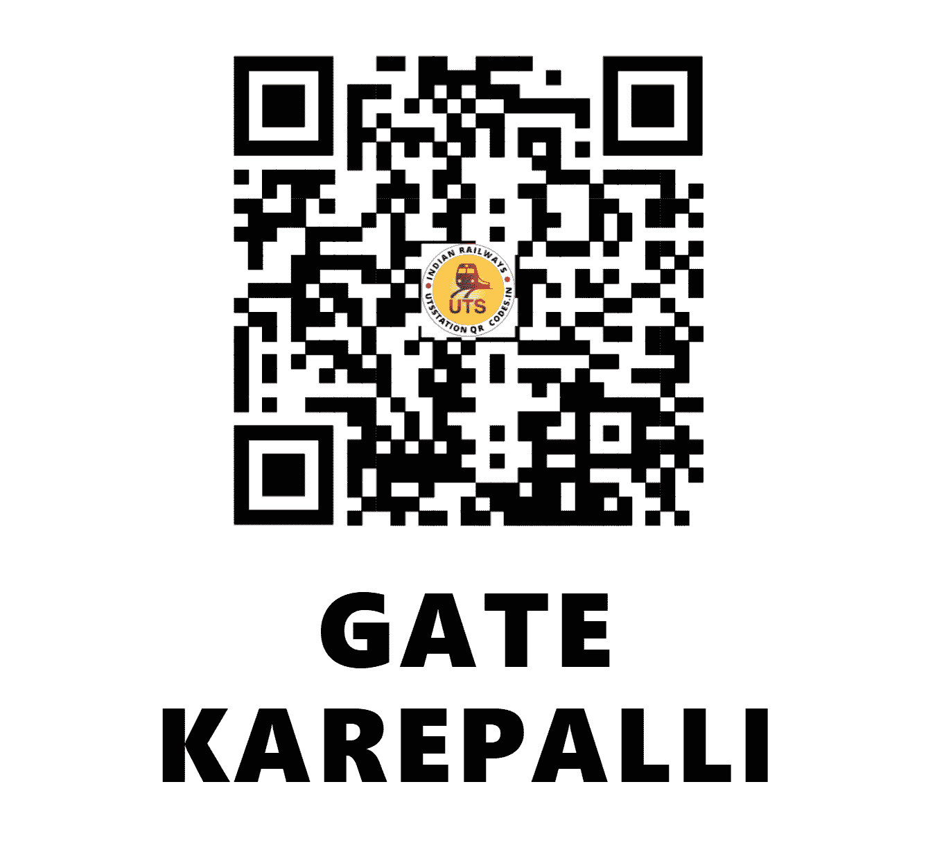 UTS QR Code for GATE KAREPALLI - GKPI (SC - )