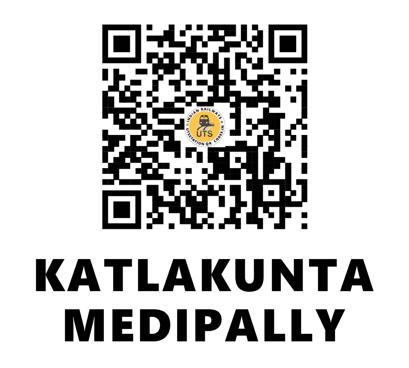 UTS QR Code for KATLAKUNTA MEDIPALLY - KKMP (SC - )