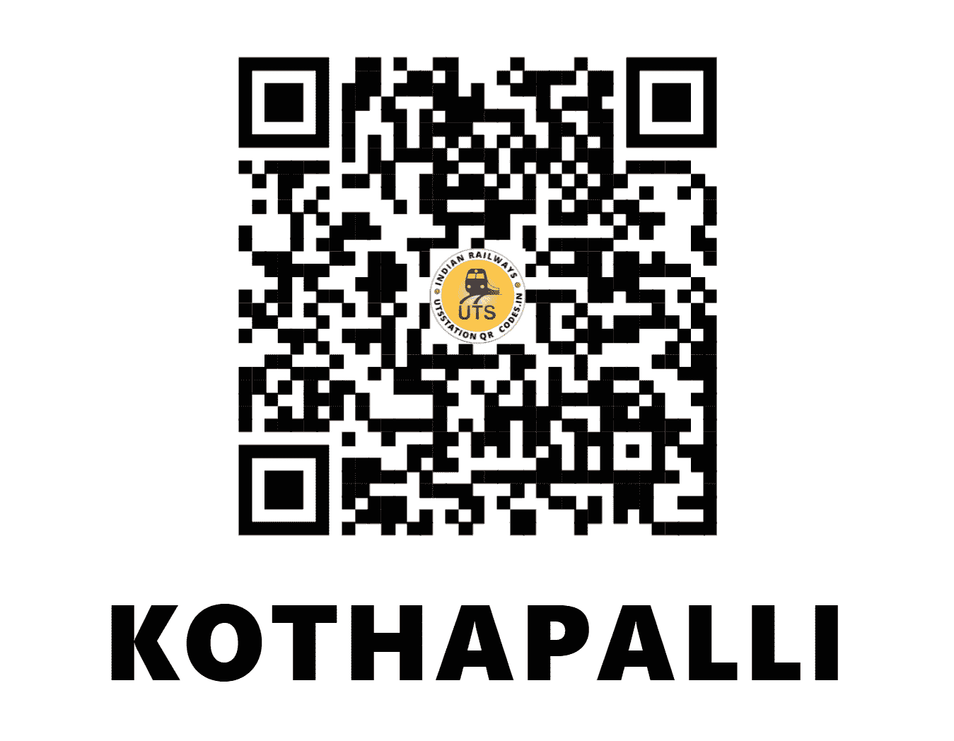 UTS QR Code for KOTHAPALLI - KPHI (SC - )