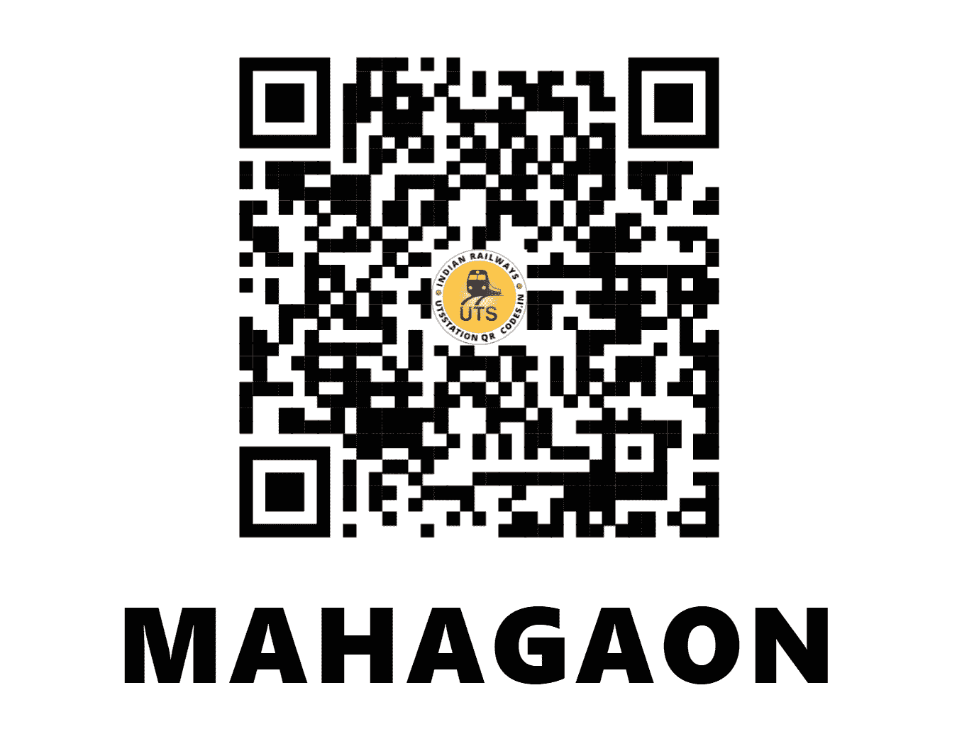 UTS QR Code for MAHAGAON - MAGN (SC - )