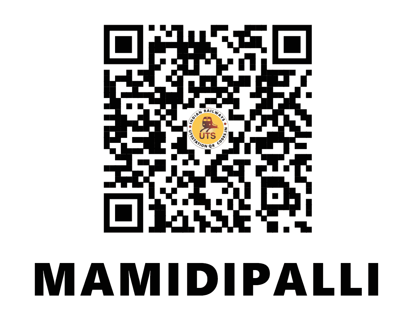UTS QR Code for MAMIDIPALLI - MIDP (SC - )