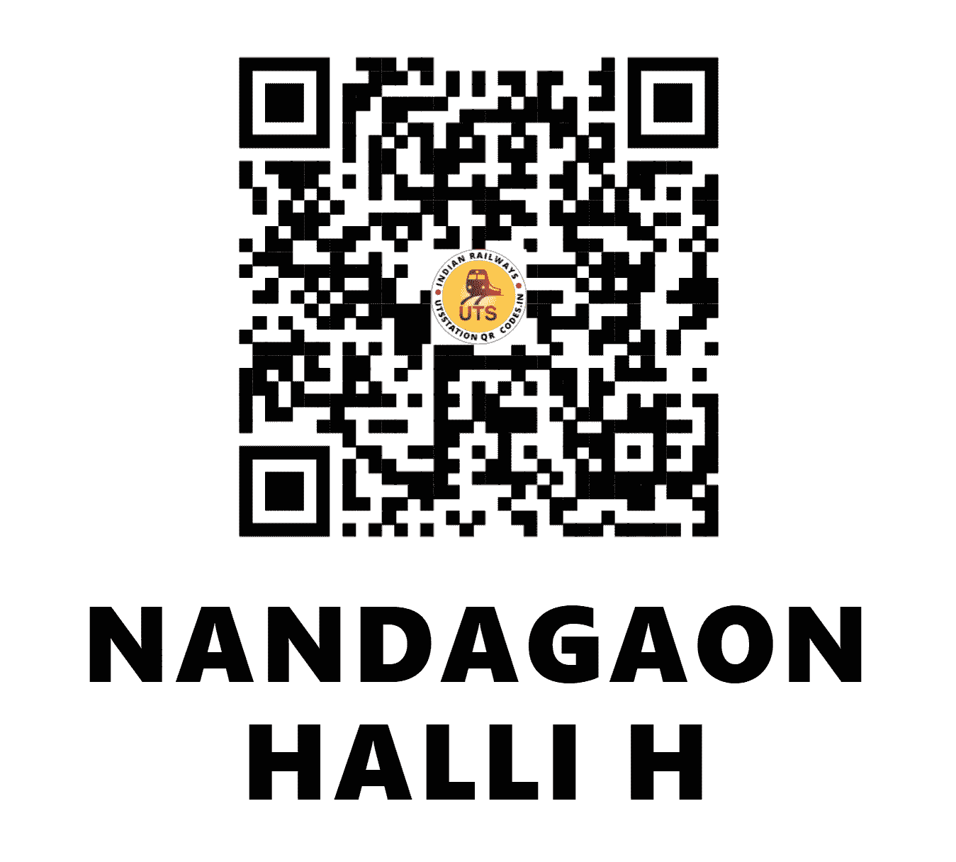 UTS QR Code for NANDAGAON HALLI H - NGNH (SC - )
