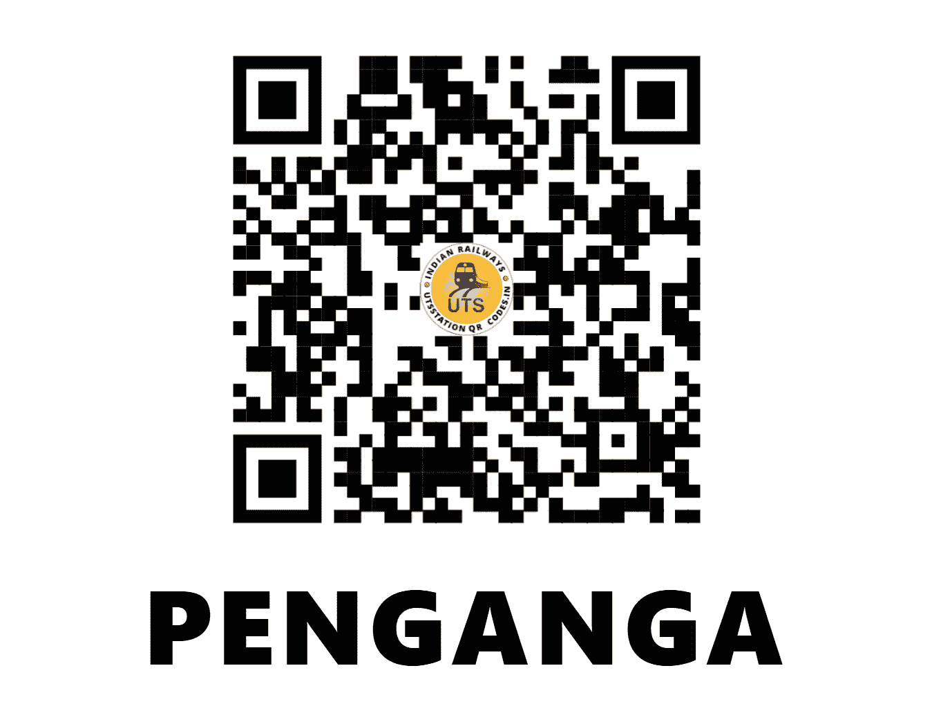 UTS QR Code for PENGANGA - PGG (SC - )