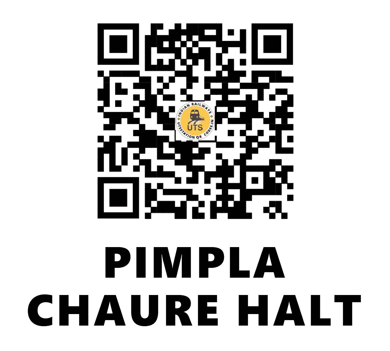 UTS QR Code for PIMPLA CHAURE HALT - PPLC (SC - )