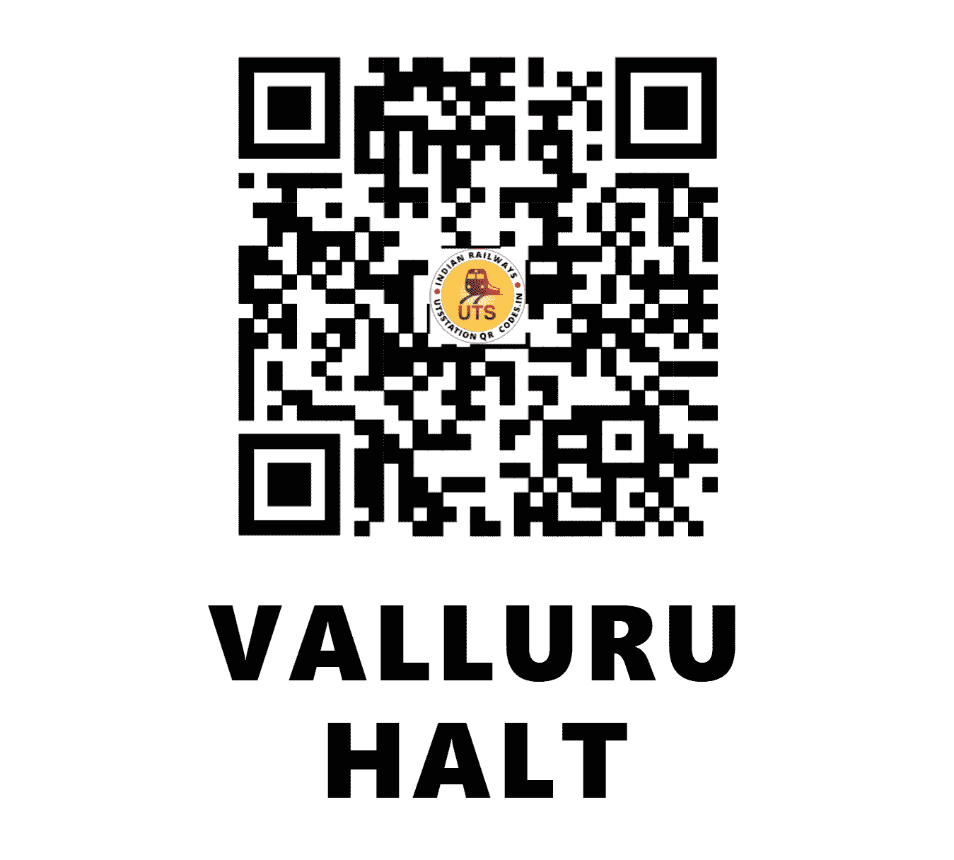 UTS QR Code for VALLURU HALT - VAH (SC - )