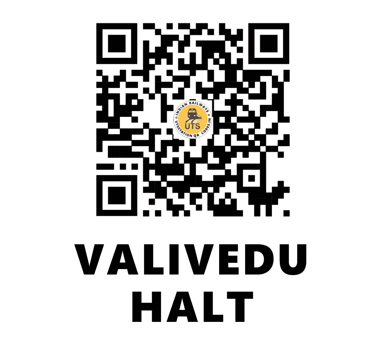 UTS QR Code for VALIVEDU HALT - VLV (SC - )