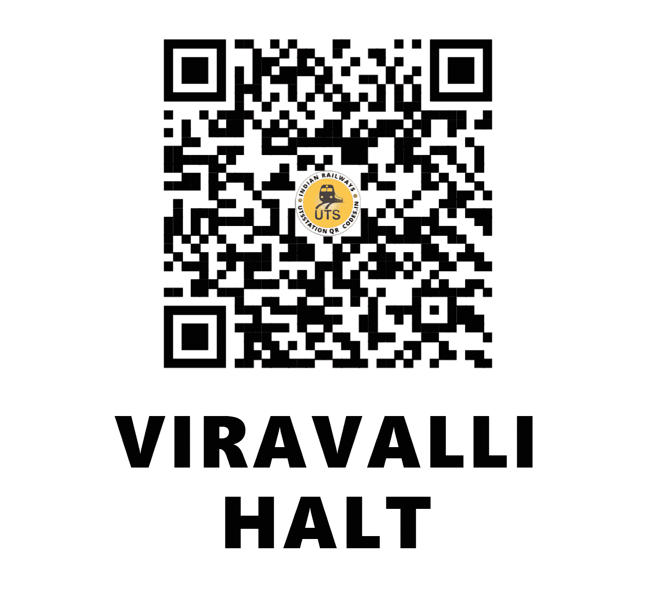 UTS QR Code for VIRAVALLI HALT - VRVL (SC - )