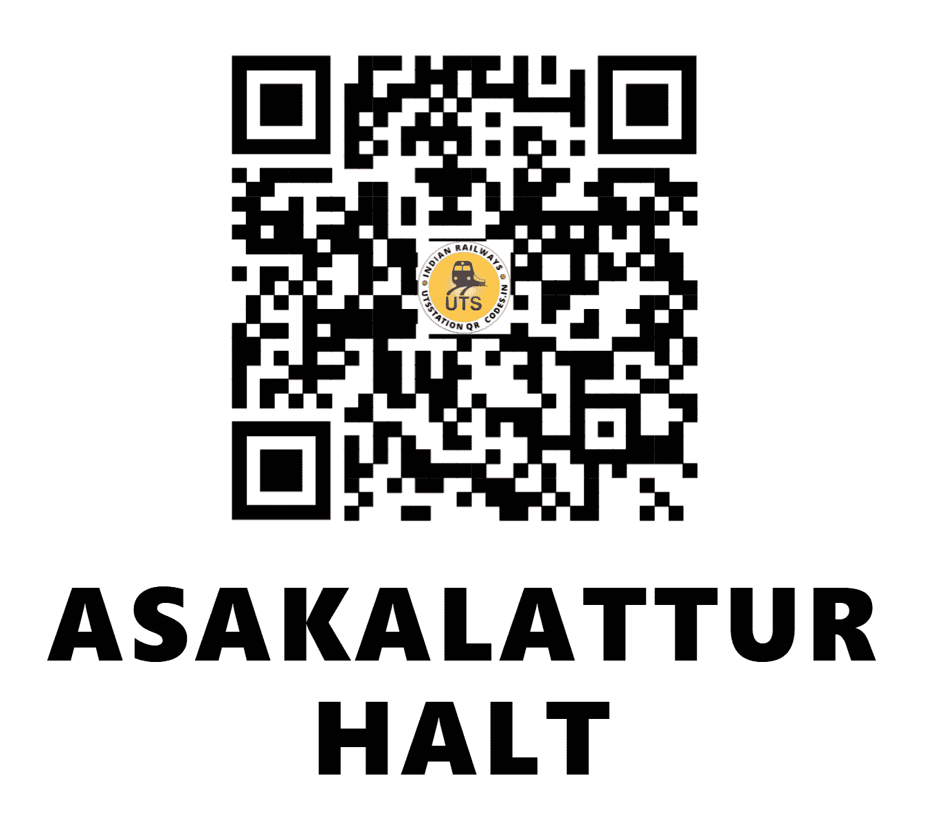 UTS QR Code for ASAKALATTUR HALT - ACT (SR - )