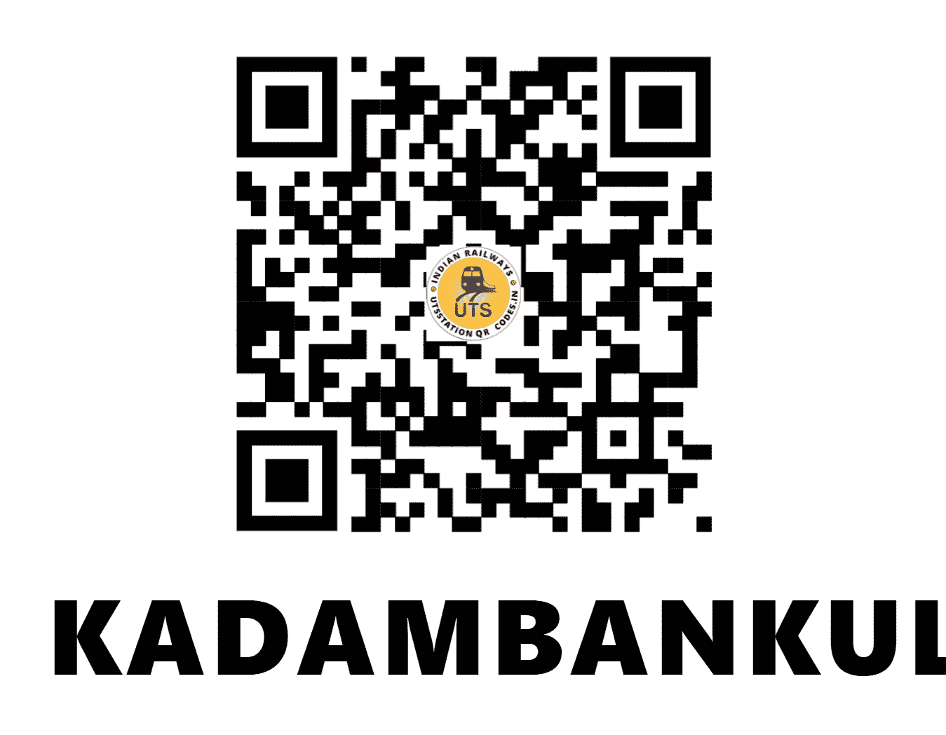 UTS QR Code for KADAMBANKULAM - KMBK (SR - )