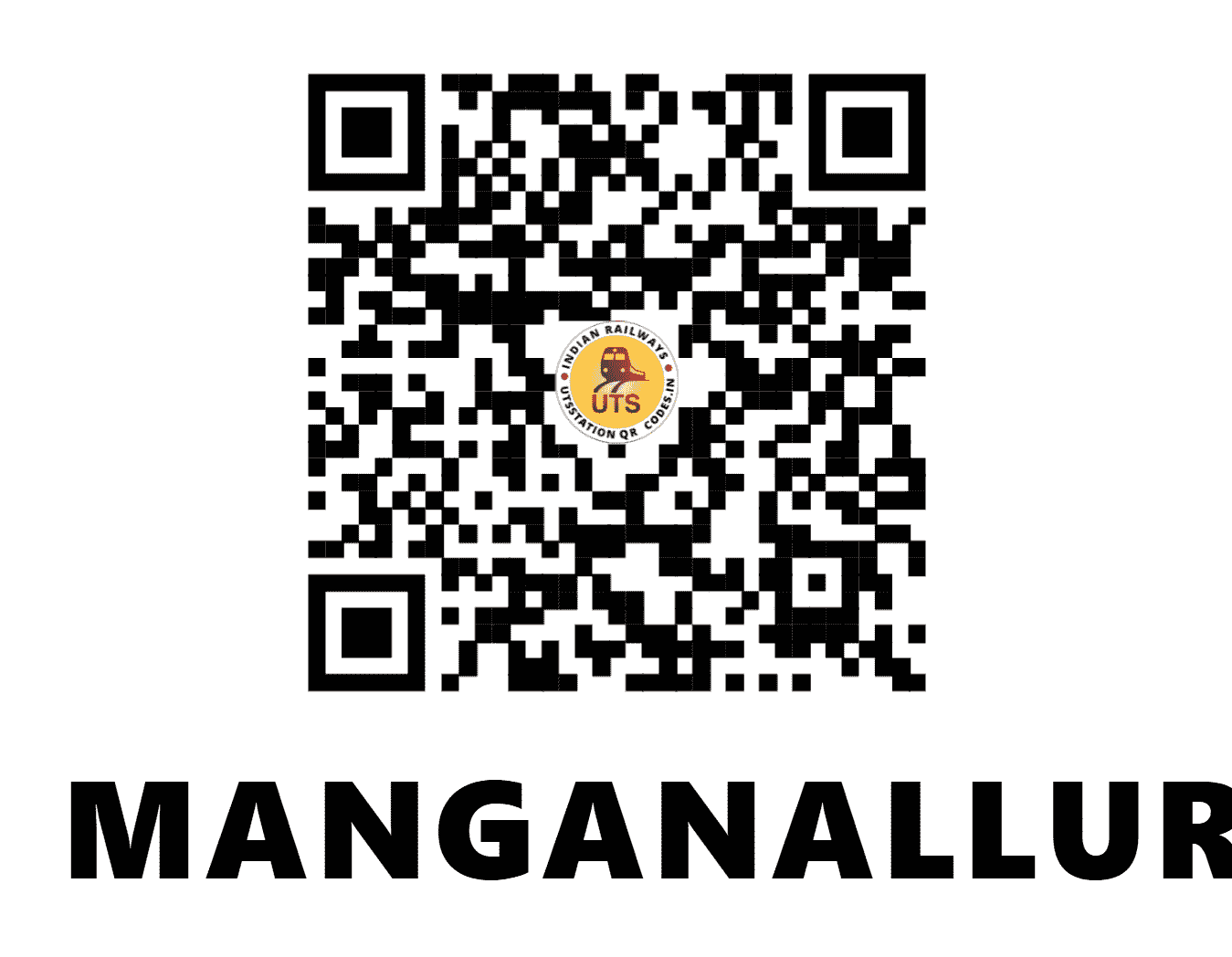 UTS QR Code for MANGANALLUR - MNX (SR - )