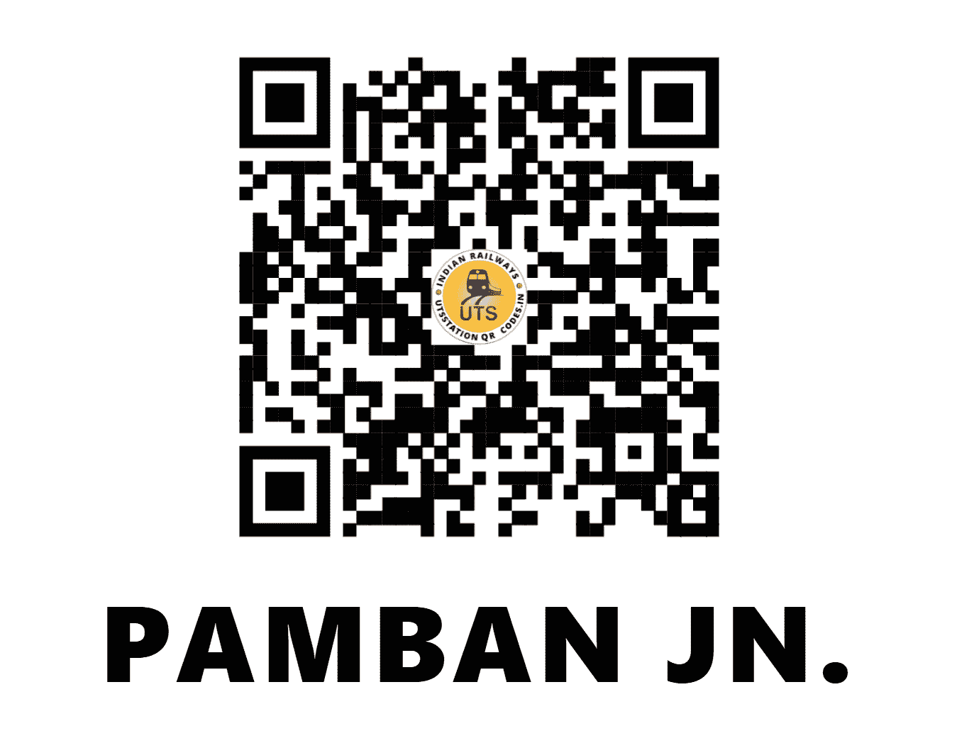 UTS QR Code for PAMBAN JN. - PBM (SR - )