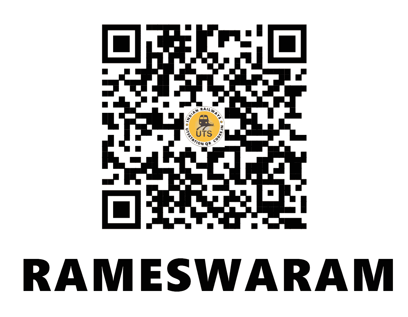 UTS QR Code for RAMESWARAM - RMM (SR - )