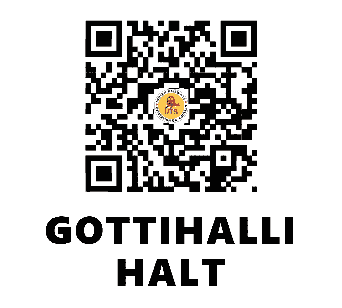 UTS QR Code for GOTTIHALLI HALT - GKV (SW - )