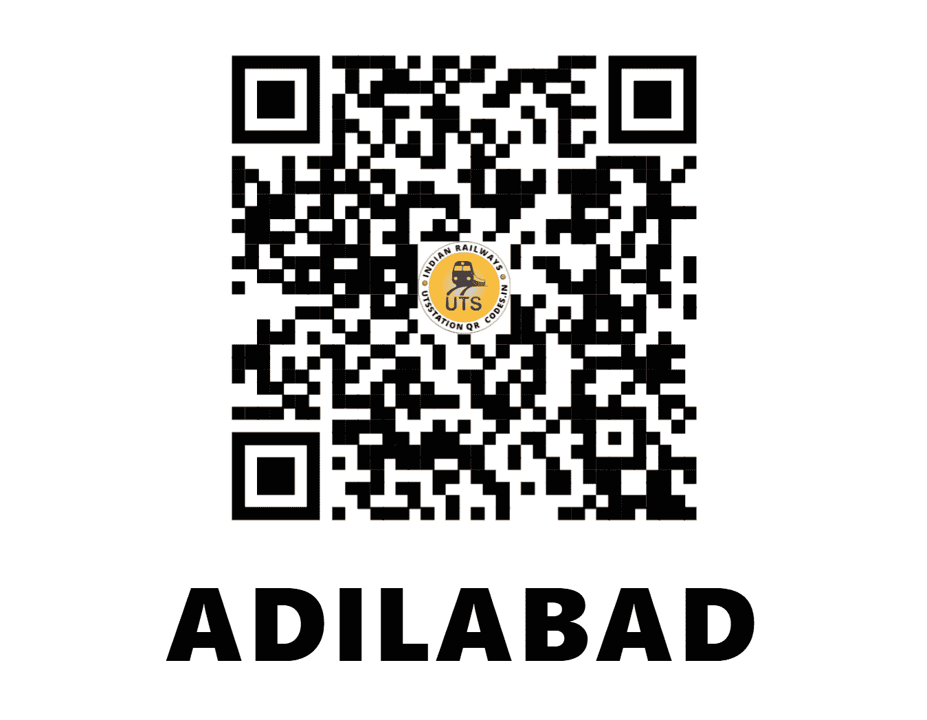 UTS QR Code for ADILABAD - ADB (SC - TELANGANA)